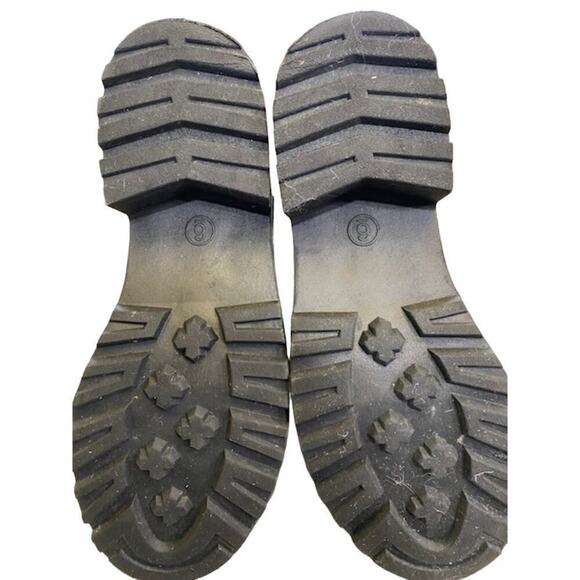 UNIVERSAL THREAD FAUX LEATHER ANKLE CHELSEA WOMENS BOOTS BLACK SZ 6 NEW - Picture 7 of 9